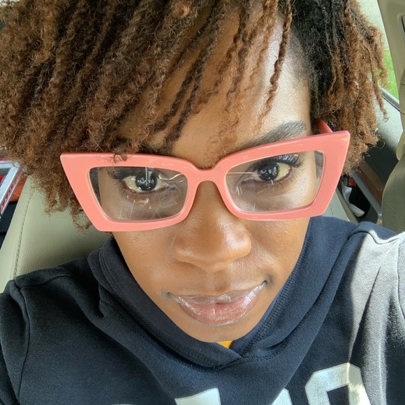 Women Cat Eye Glasses/ Pink - Picture 2 of 4